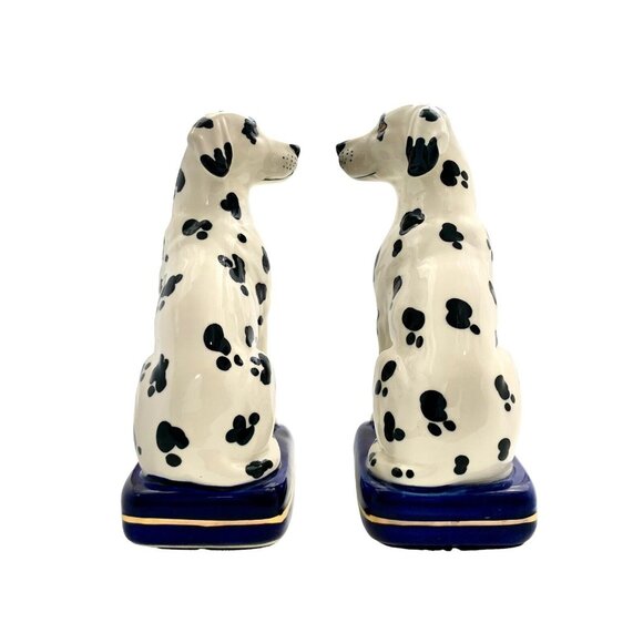 Dog Figurine Pair Dalmatian Statue Fitz and Floyd Style Rare Vintage Decor - Picture 5 of 8
